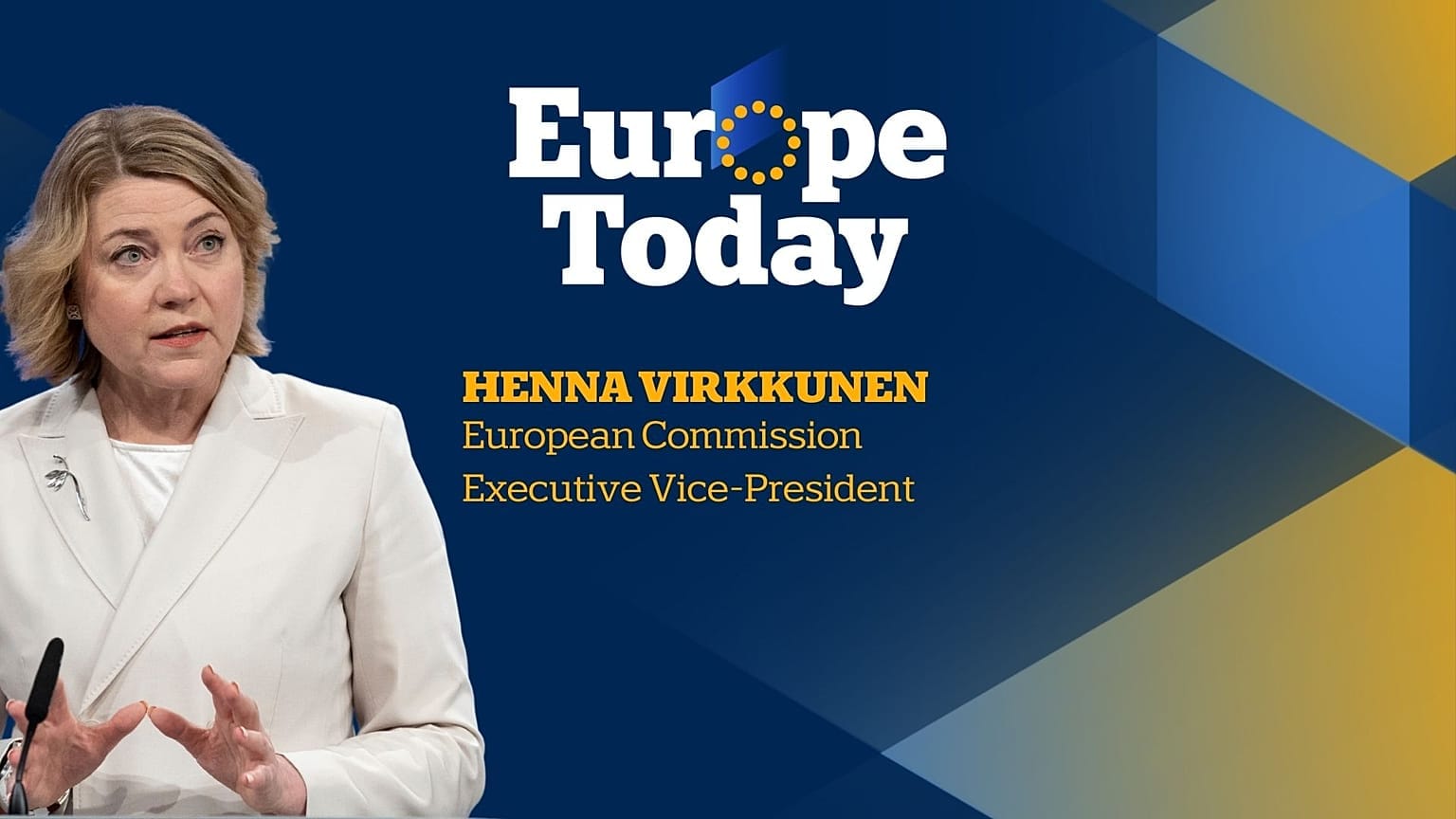 **Headline:** Interview with EU Commission Executive Vice-President Henna Virkkunen on Europe Today