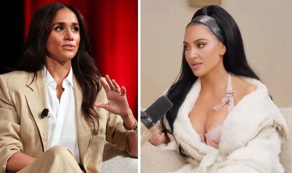 **Headline:** Kim Kardashian Suggests She and Meghan Markle Are Not Close Friends