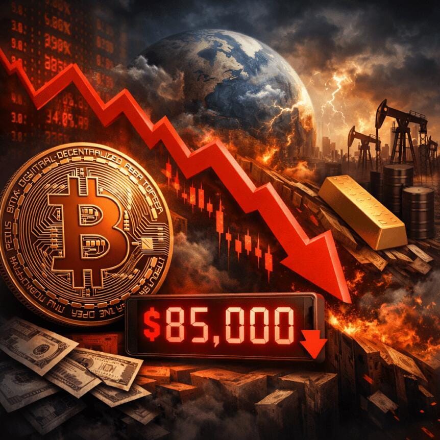**Headline:** Bitcoin Falls Below $85,000 Amid Global Market Declines