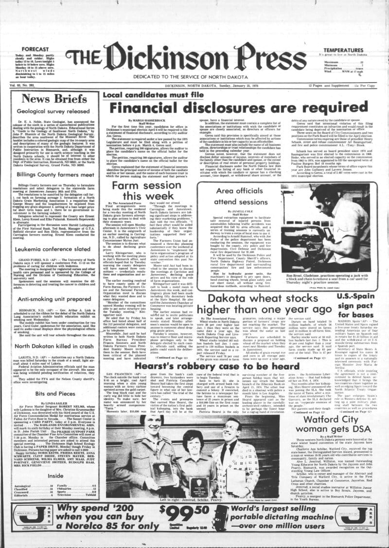 America 250: 50 years ago today - January 25, 1976