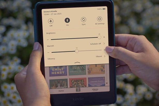 **Headline:** Avid Reader Completes 12 Books in Less Than a Month with Kindle