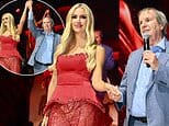 His Lady In Red! Chris de Burgh makes a rare appearance with beauty queen daughter Rosanna Davison at confectionery event in Berlin