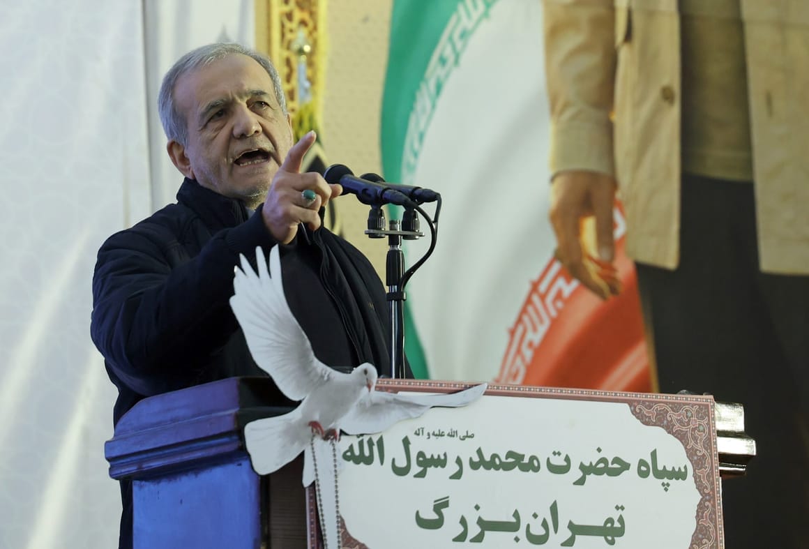 **Headline:** Iran’s President Accuses Foreign Countries of Instigating Protests Amid Economic Crisis