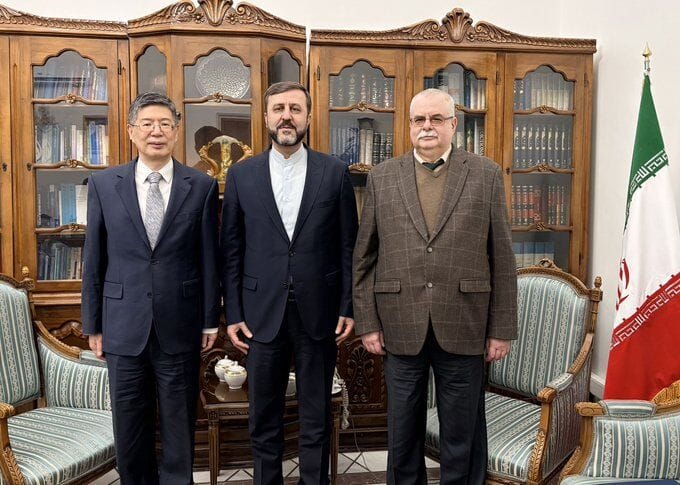 **Headline:** Iran’s Deputy Foreign Minister Meets with Russian and Chinese Ambassadors