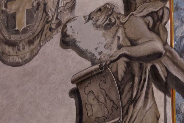 **Headline:** Angel Figure Resembling Italian Prime Minister Removed from Rome Church Mural