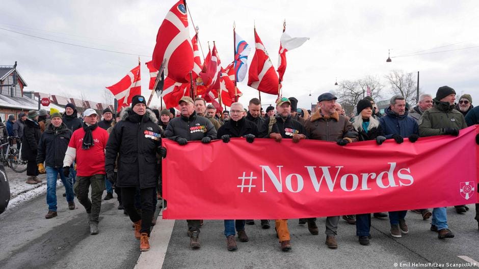 **Headline:** Thousands Join Silent March in Copenhagen to Protest Former President Trump