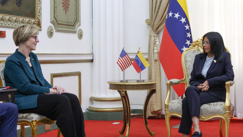 **Headline:** Venezuela’s Interim President Meets U.S. Diplomat to Discuss Transition Plans
