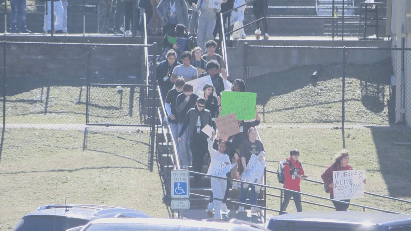 **Headline:** Students at Joe T. Robinson High School Participate in Walk-Out Protesting Immigration Policies