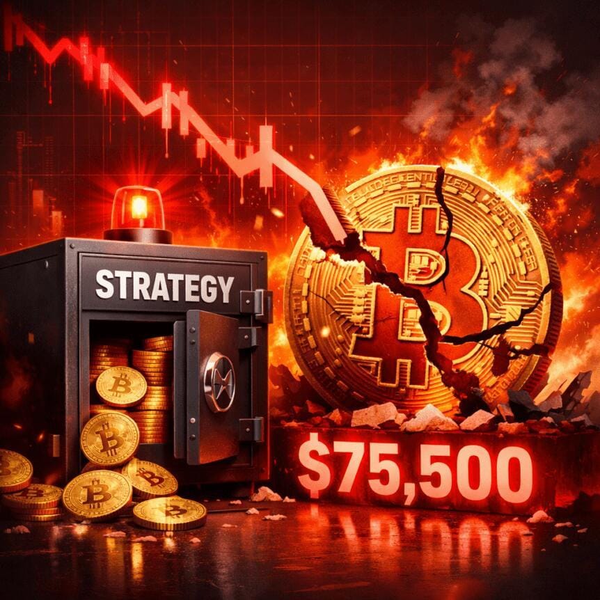 **Headline:** Strategy’s Bitcoin Holdings Decline as Bitcoin Price Drops to $75,500