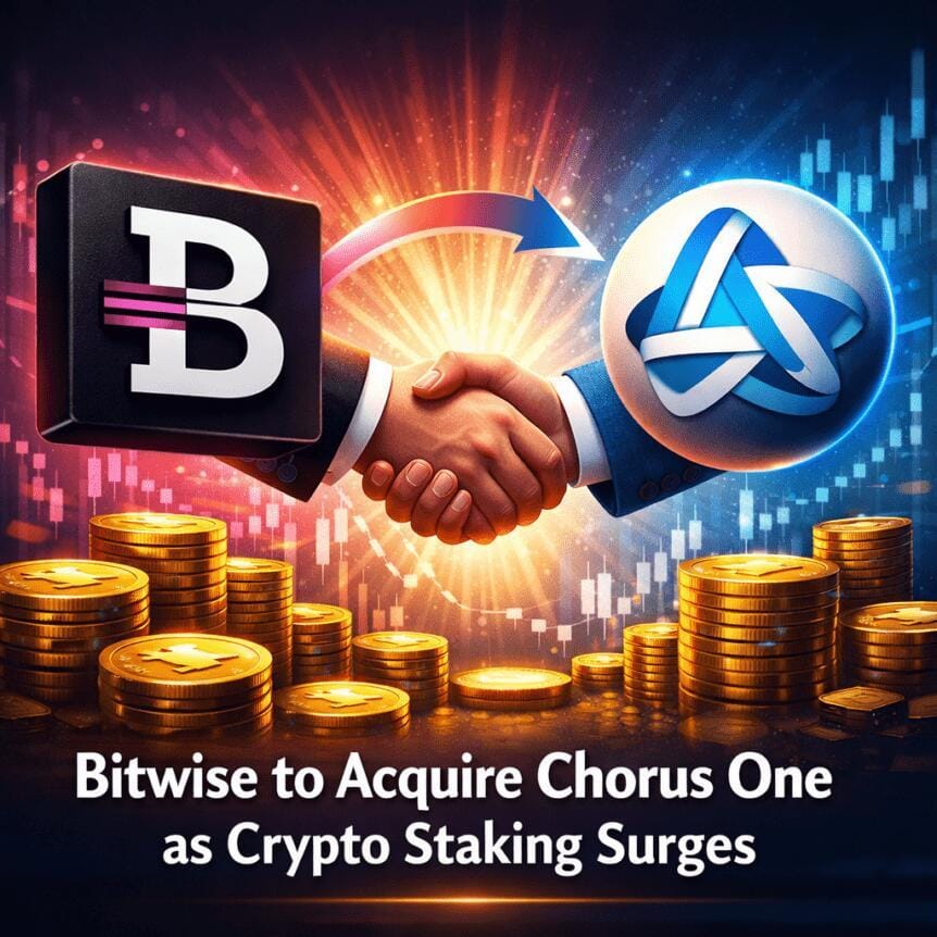 Bitwise To Acquire Chorus One As Crypto Staking Surges