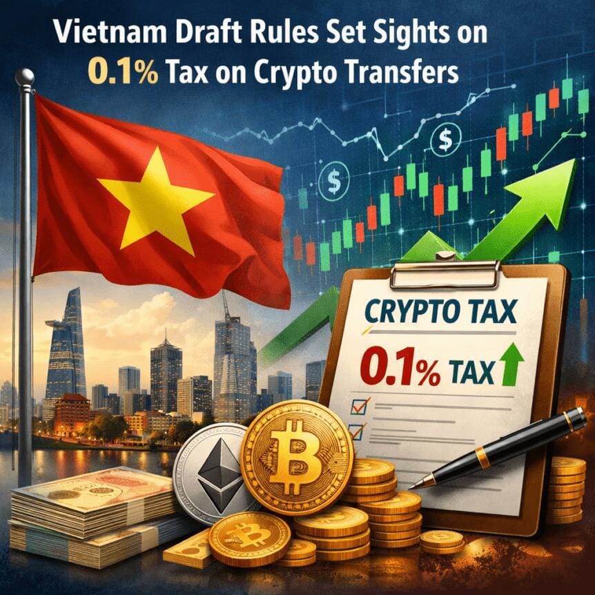 **Headline:** Vietnam Proposes 0.1% Tax on Cryptocurrency Transfers in New Draft Regulations