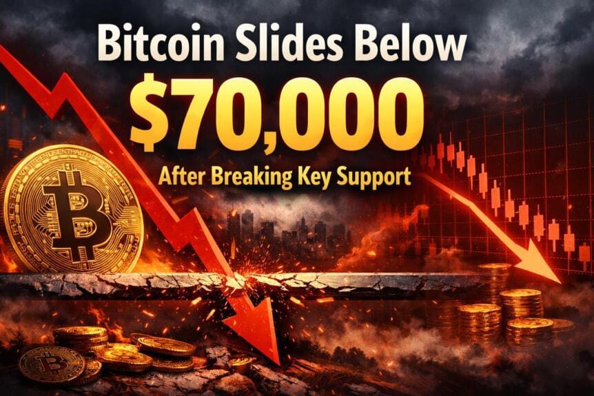 **Headline:** Bitcoin Falls Below $70,000 Following Breach of Critical Support Level