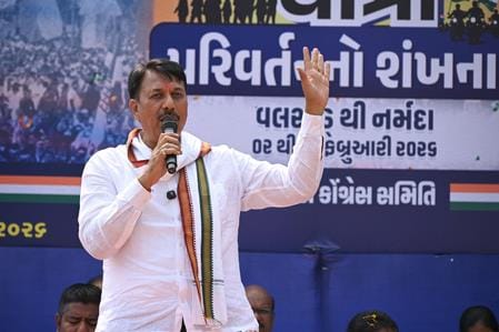 **Headline:** Gujarat Congress Chief Alleges Corruption at Bardoli Sugar Factory and Rise in Illegal Liquor