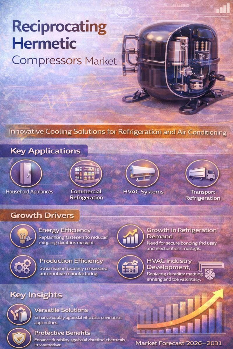 **Global Reciprocating Hermetic Compressors Market Forecasted Through 2032**