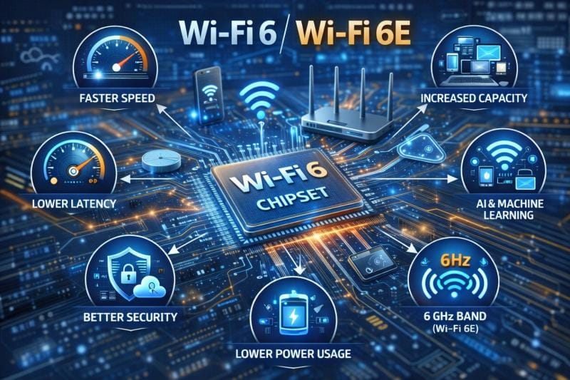 **Wi-Fi 6 and Wi-Fi 6E Chipset Market Projected to Reach $34.4 Billion by 2030**