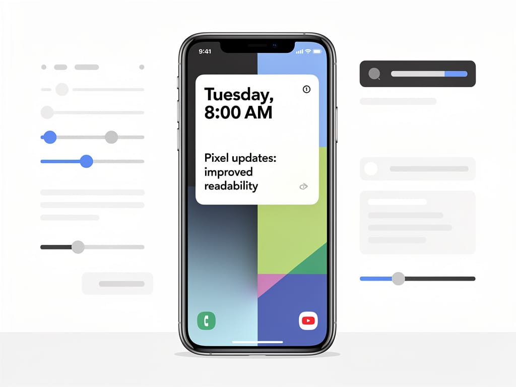 **Google Enhances Pixel’s At a Glance Widget with Improved Readability**