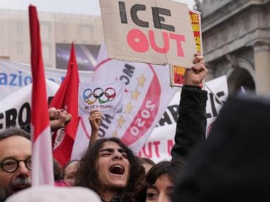 **Headline:** Hundreds Protest ICE Presence in Milan Ahead of Winter Olympics